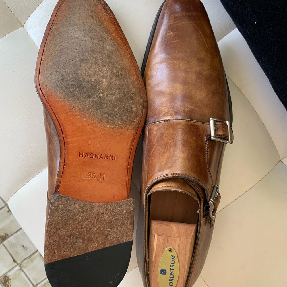 Magnanni Men's Brown Leather Shoes